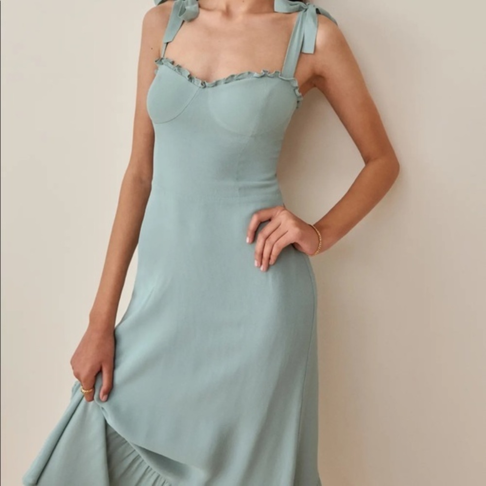 Reformation Nikita Dress Celadon